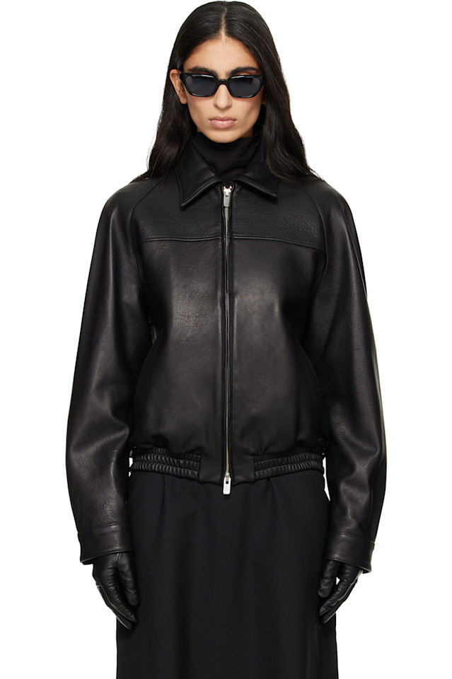 Винтажная куртка-бомбер из овечьей кожи Tonywack, черный
Винтажная куртка-бомбер из овечьей кожи Tonywack, черный