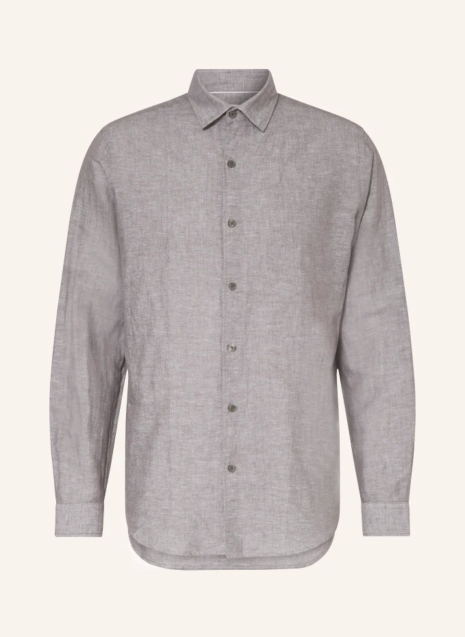 Рубашка приталенного кроя с льном Paul, серый
Рубашка приталенного кроя с льном Paul, серый