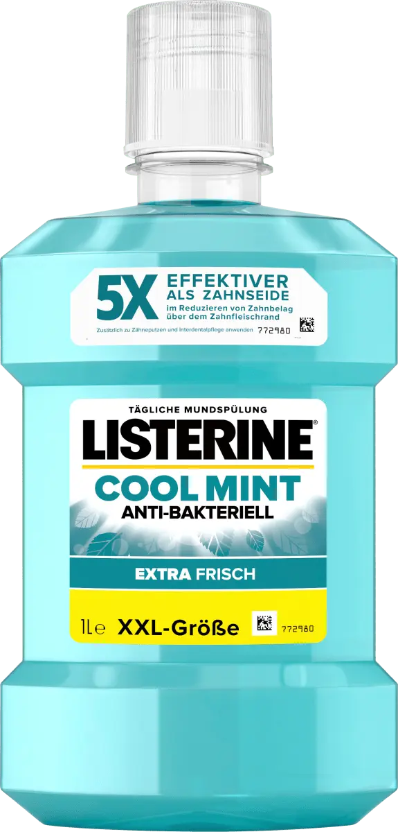 Ополаскиватель для рта Cool Mint XXL размер 1000 мл Listerine
Ополаскиватель для рта Cool Mint XXL размер 1000 мл Listerine