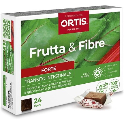 Frutta&Fibre Forte Кишечная Добавка 24 кубика Ortis 
Frutta&Fibre Forte Кишечная Добавка 24 кубика Ortis