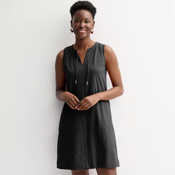 Женское платье-майка легкого плетения Sonoma Goods For Life, цвет pitch black 
Женское платье-майка легкого плетения Sonoma Goods For Life, цвет pitch black