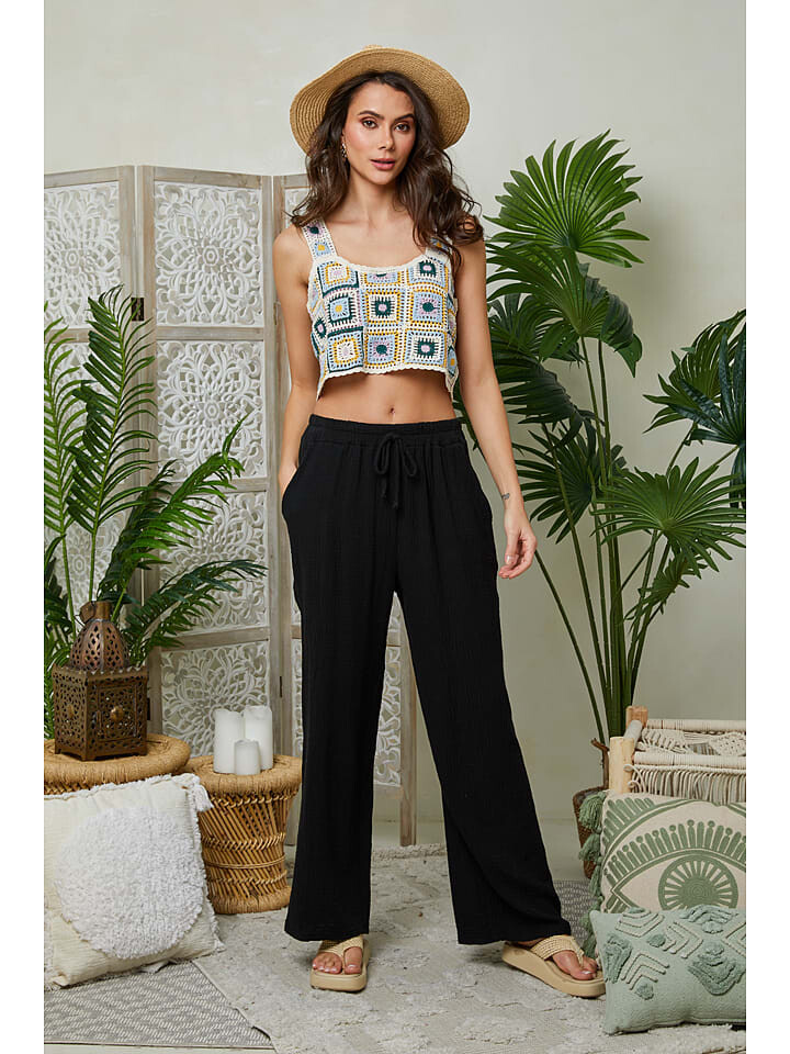 Тканевые брюки Le Monde du Lin, черный
Тканевые брюки Le Monde du Lin, черный