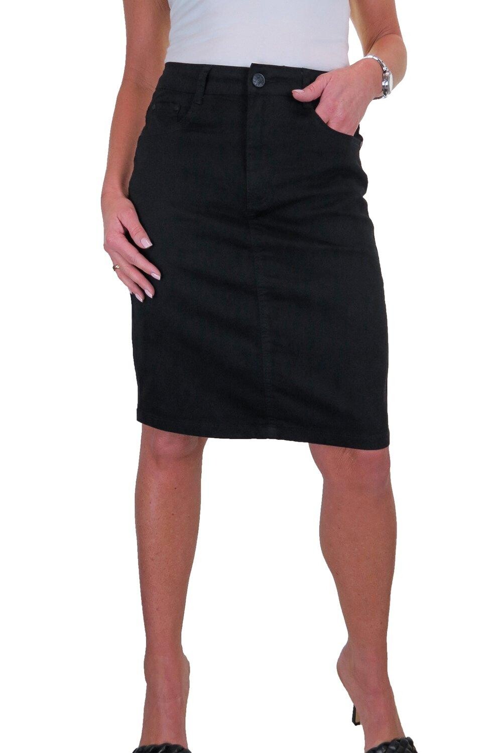 Юбка-карандаш длиной до колена-чинос стрейч Paulo Due, черный
Юбка-карандаш длиной до колена-чинос стрейч Paulo Due, черный