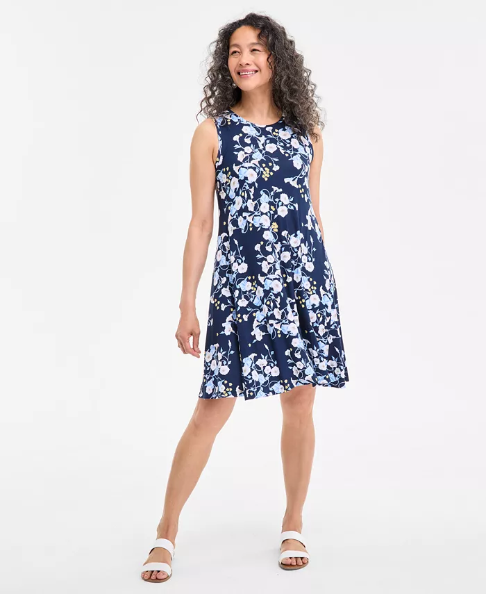 Женское платье-шлепанец без рукавов с принтом Style & Co, синий
Женское платье-шлепанец без рукавов с принтом Style & Co, синий