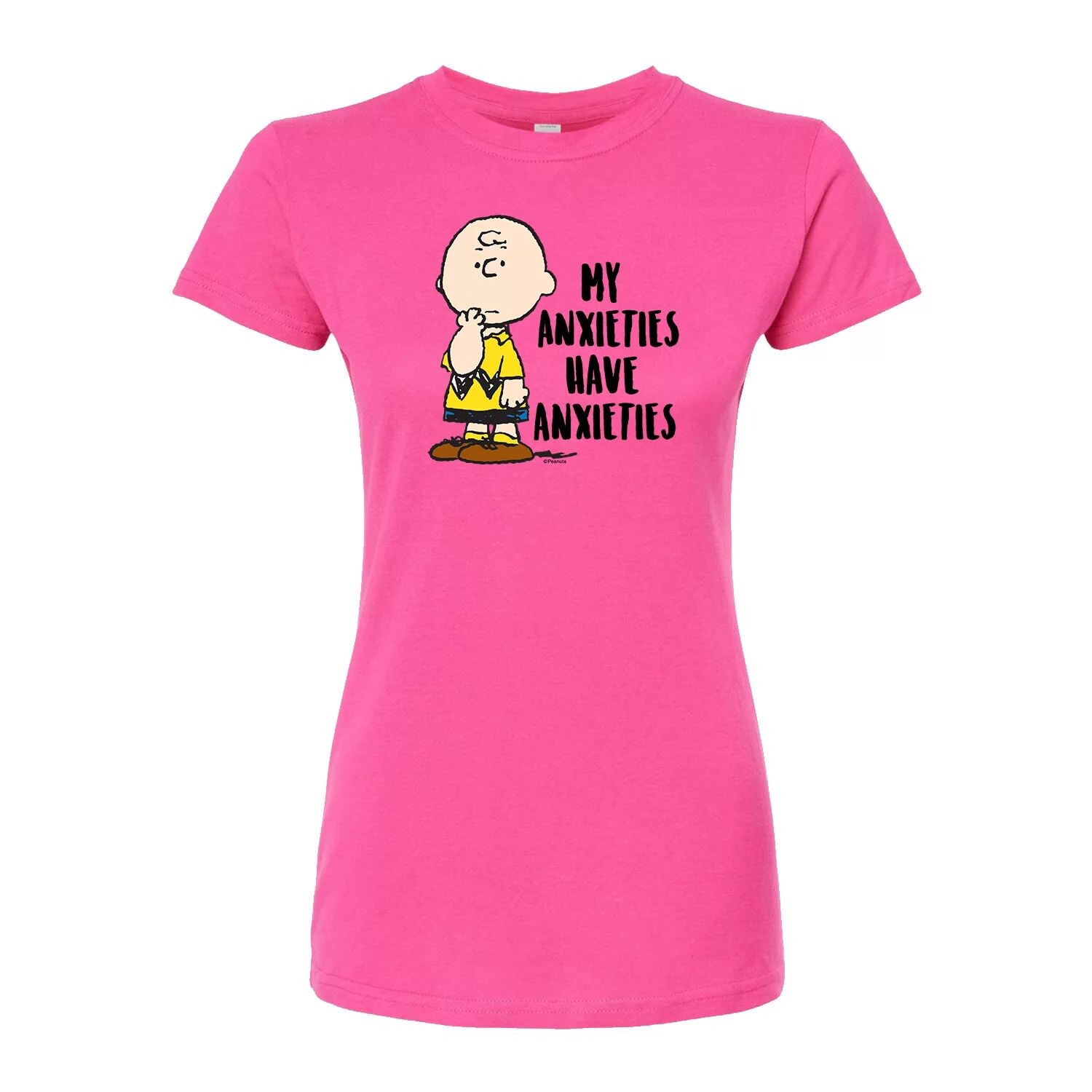 Облегающая футболка Juniors' Peanuts Charlie Anxieties Licensed Character, розовый
Облегающая футболка Juniors' Peanuts Charlie Anxieties Licensed Character, розовый