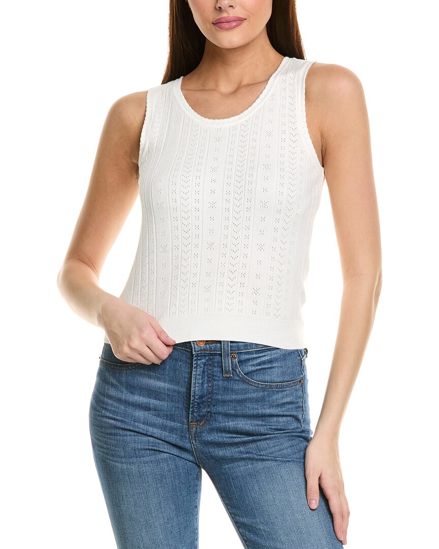 1.STATE Свитер с ажурной вязкой, белый
1.STATE Свитер с ажурной вязкой, белый