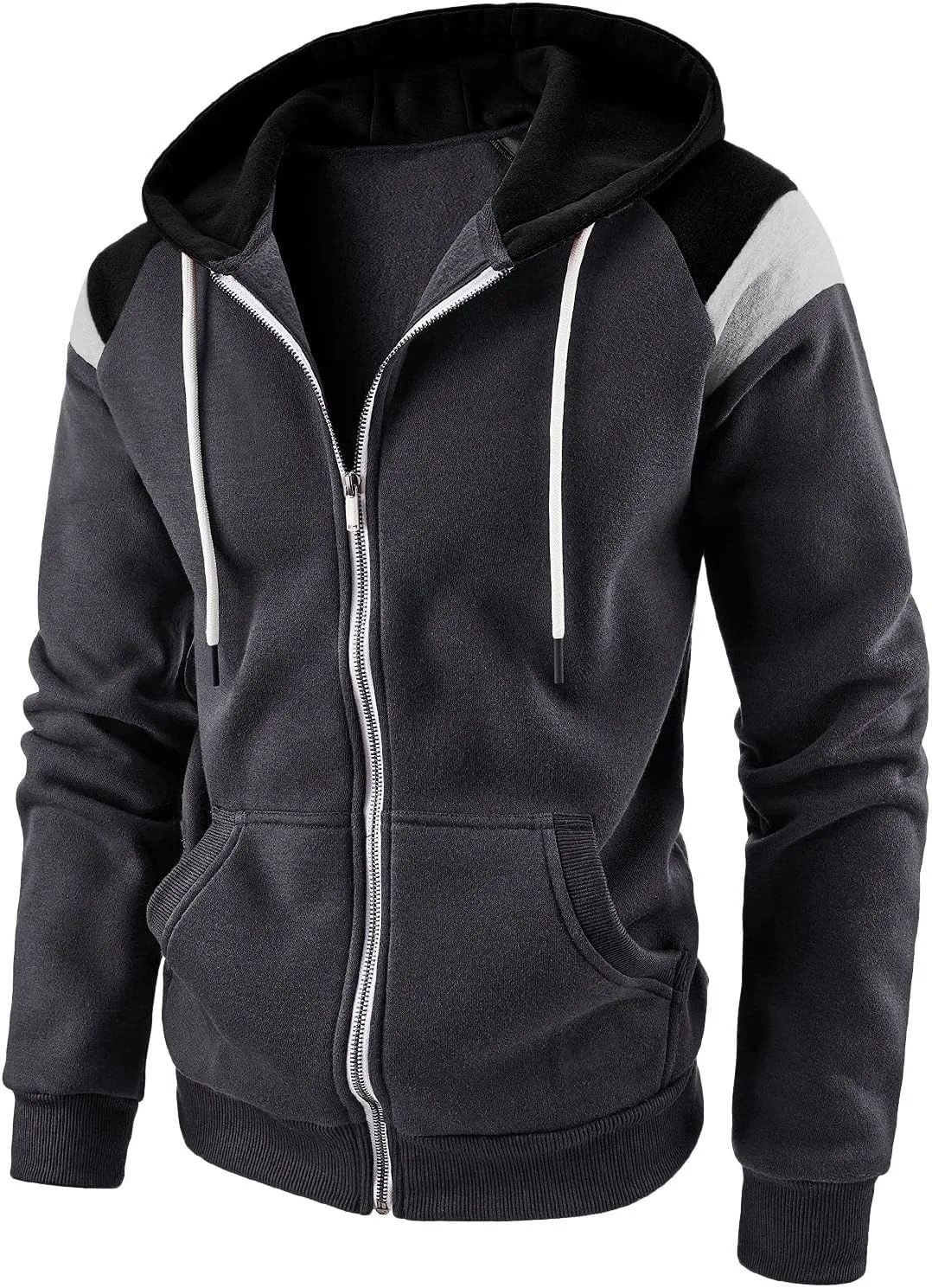 Мужская худи на молнии с флисовой подкладкой
Мужская худи на молнии с флисовой подкладкой