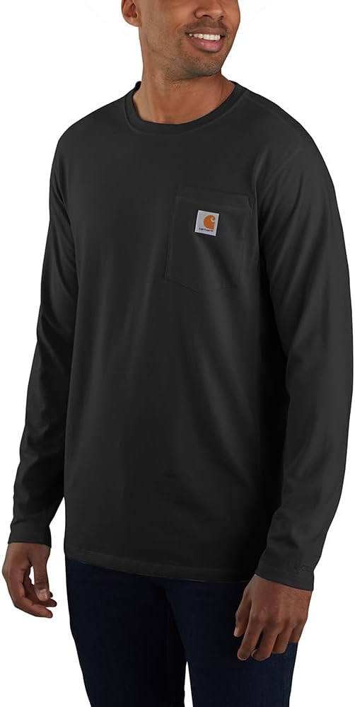 Carhartt мужская футболка с длинным рукавом и карманом, Relaxed Fit, средней плотности, Black
Carhartt мужская футболка с длинным рукавом и карманом, Relaxed Fit, средней плотности, Black