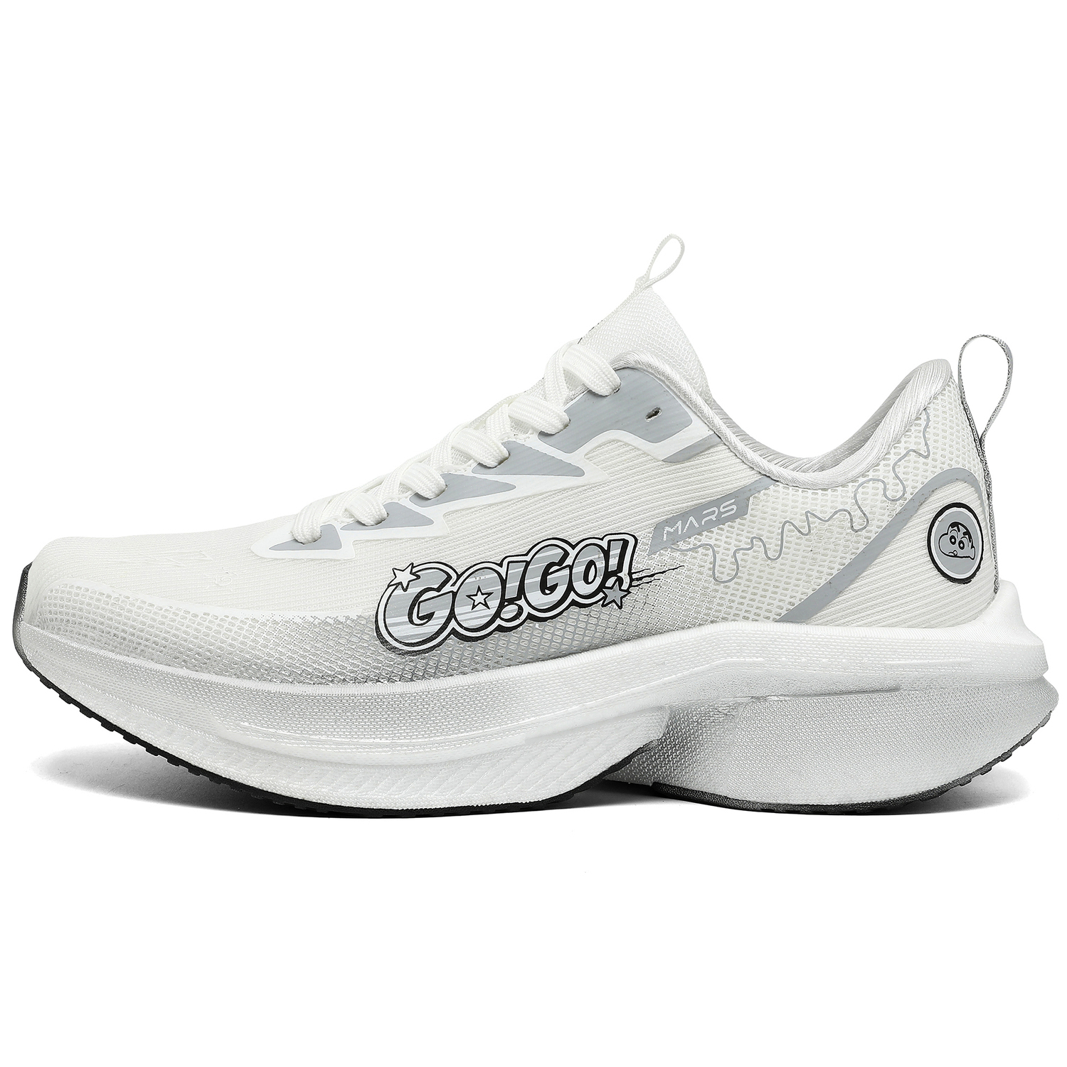 Crayon Shinchan Унисекс беговые кроссовки серебристо-белые, цвет Silver White
Crayon Shinchan Унисекс беговые кроссовки серебристо-белые, цвет Silver White