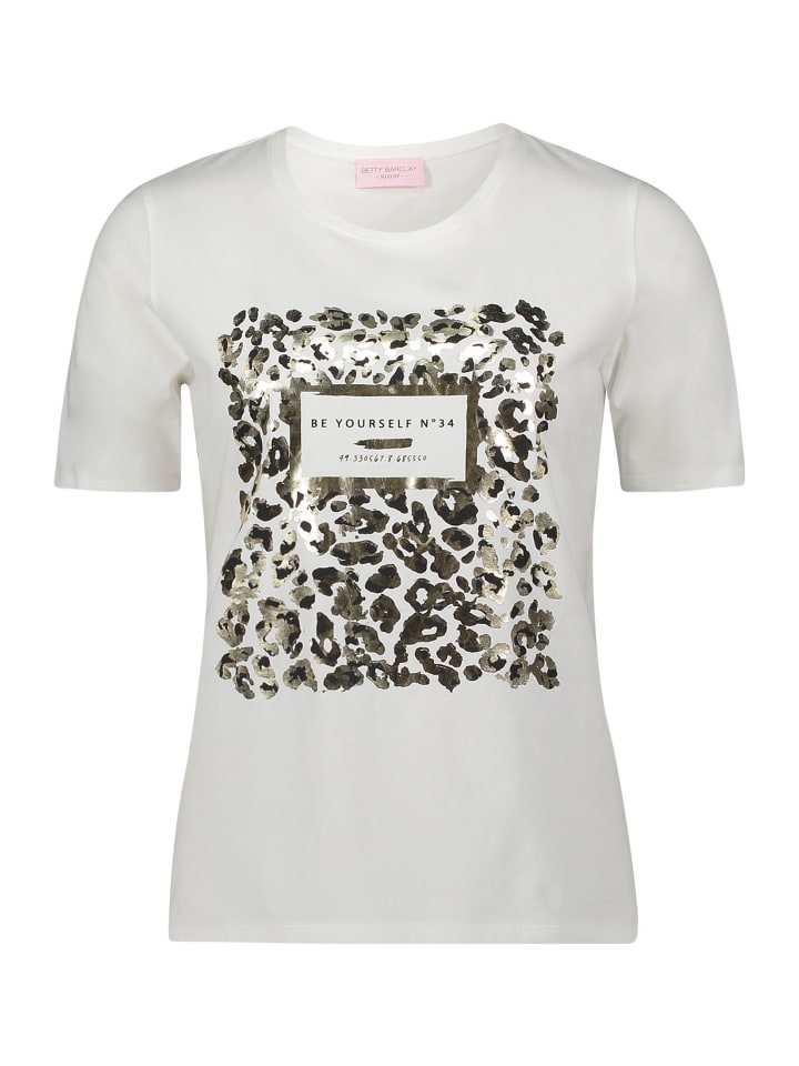 Базовая рубашка с принтом в виде нашивки, белая/черная Betty Barclay
Базовая рубашка с принтом в виде нашивки, белая/черная Betty Barclay