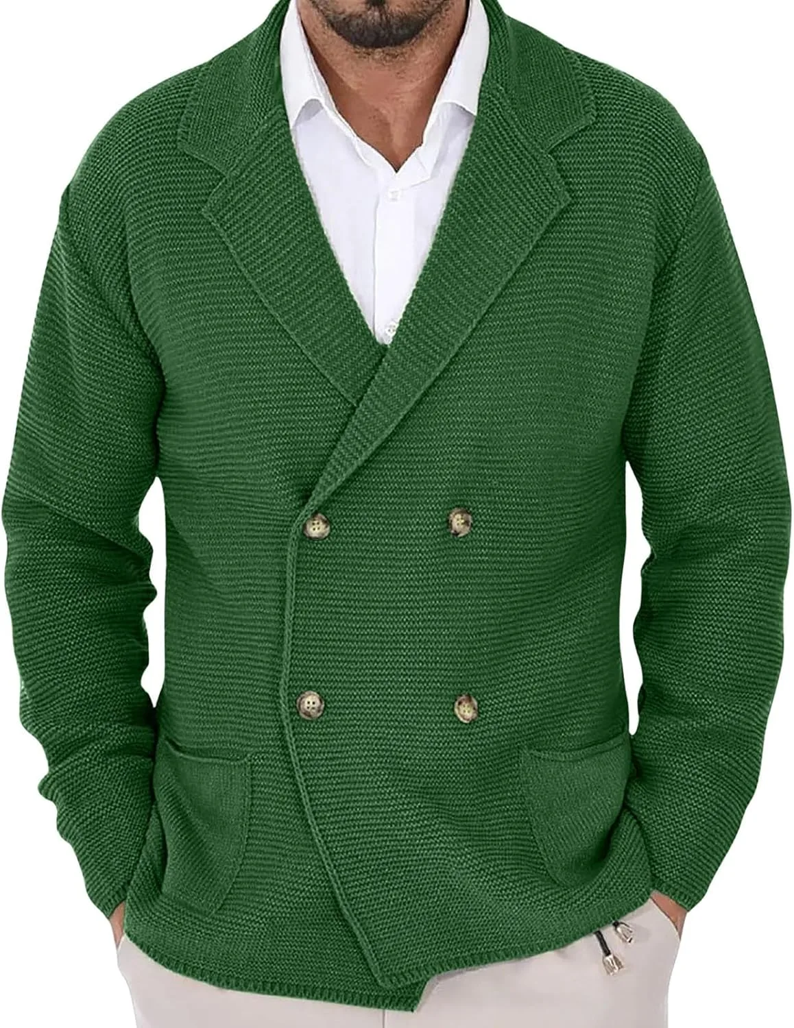 Мужской кардиган с вырезом под горло и длинными рукавами QUNPIU
Мужской кардиган с вырезом под горло и длинными рукавами QUNPIU