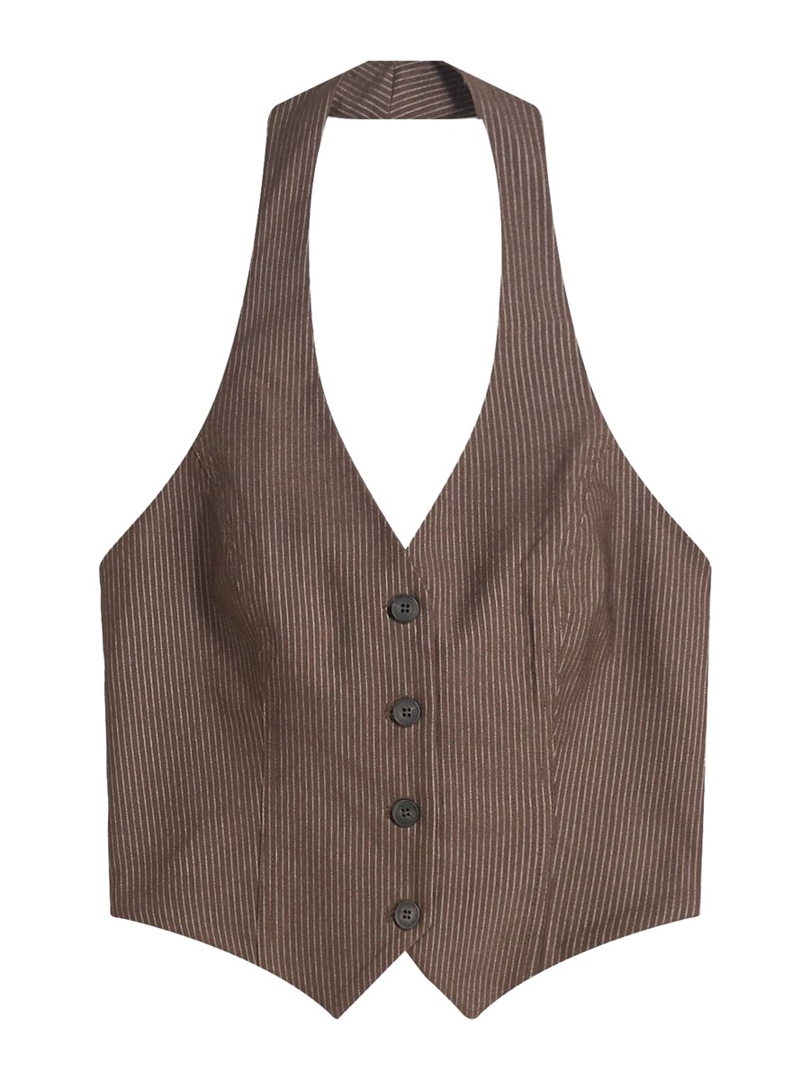 Костюмный жилет Bershka, Brown
Костюмный жилет Bershka, Brown