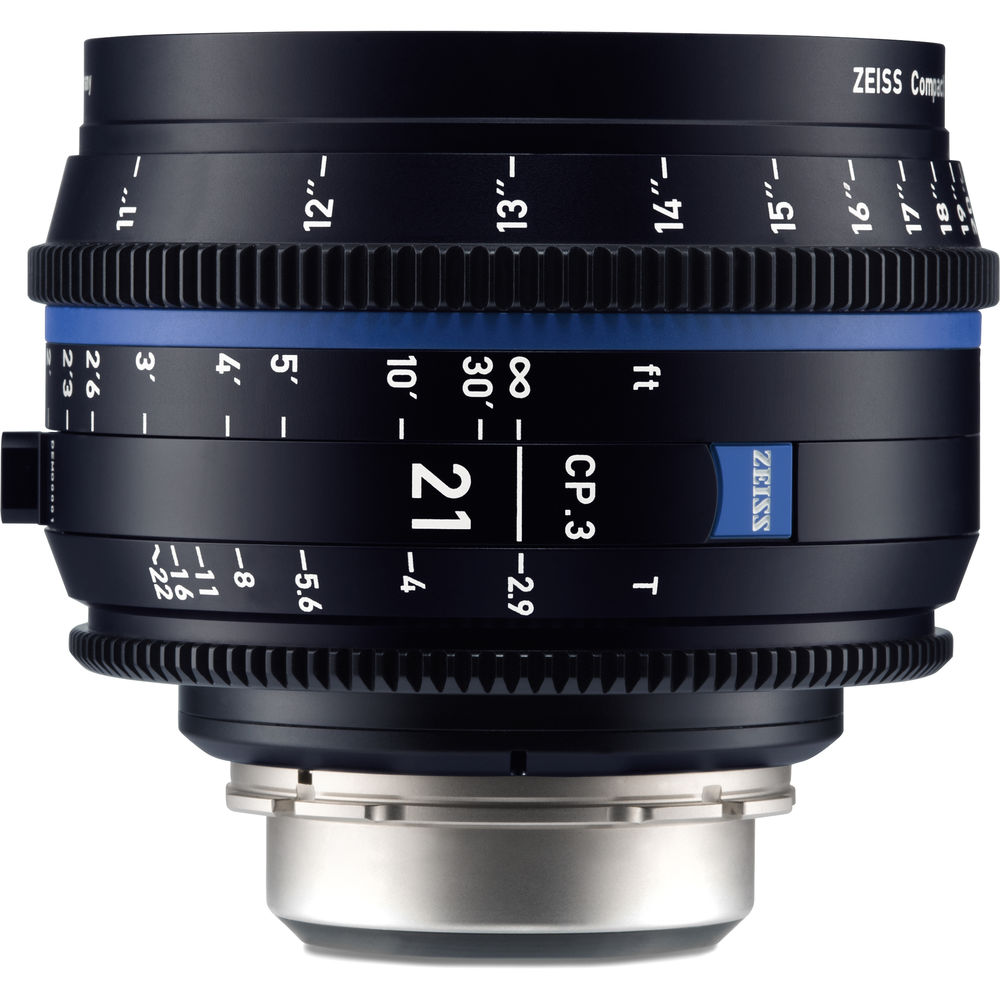 Компактный фиксированный объектив ZEISS CP.3 21 мм T2.9 (крепление Canon EF, ножки)
Компактный фиксированный объектив ZEISS CP.3 21 мм T2.9 (крепление Canon EF, ножки)