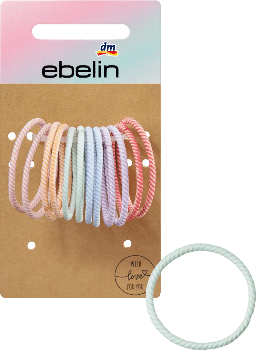 Резинки для волос разноцветные полоски 12 шт. ebelin
Резинки для волос разноцветные полоски 12 шт. ebelin