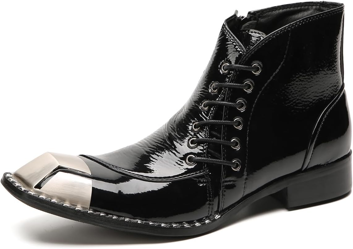 Мужские ботинки Santimon Chelsea, вечеринка, повседневные, с металлическим квадратным носком, ковбойские, с модными шнурками сбоку, западные ботинки до щиколотки для мужчин, черный
Мужские ботинки Santimon Chelsea, вечеринка, повседневные, с металлическим квадратным носком, ковбойские, с модными шнурками сбоку, западные ботинки до щиколотки для мужчин, черный