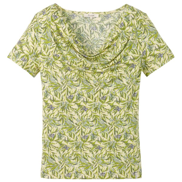 Женское платье-рубашка с водопадом Tranquillo, Summer Leafs 
Женское платье-рубашка с водопадом Tranquillo, Summer Leafs