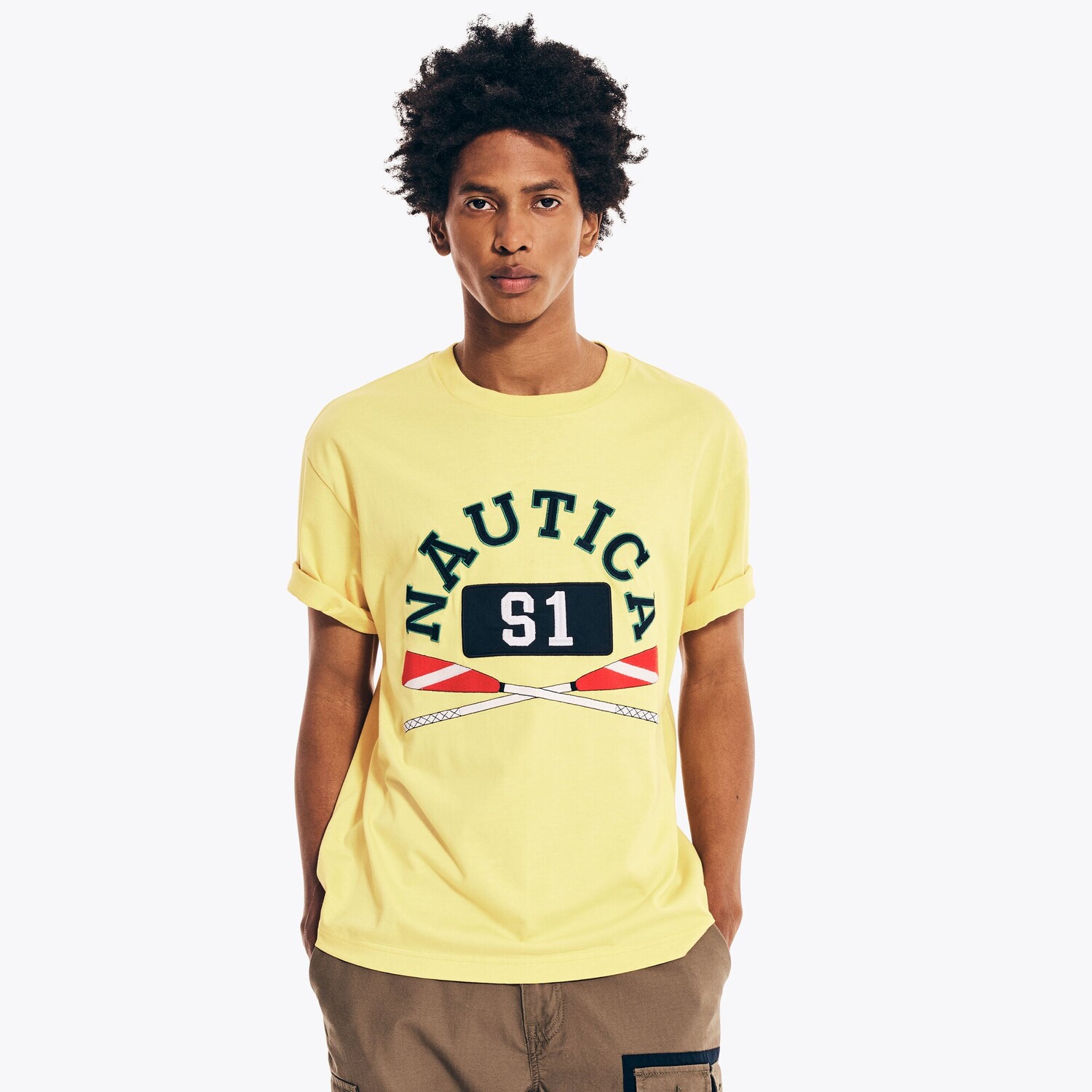 Мужская футболка Urban Necessities X Nautica с рисунком Nautica, цвет Light Mimosa
Мужская футболка Urban Necessities X Nautica с рисунком Nautica, цвет Light Mimosa