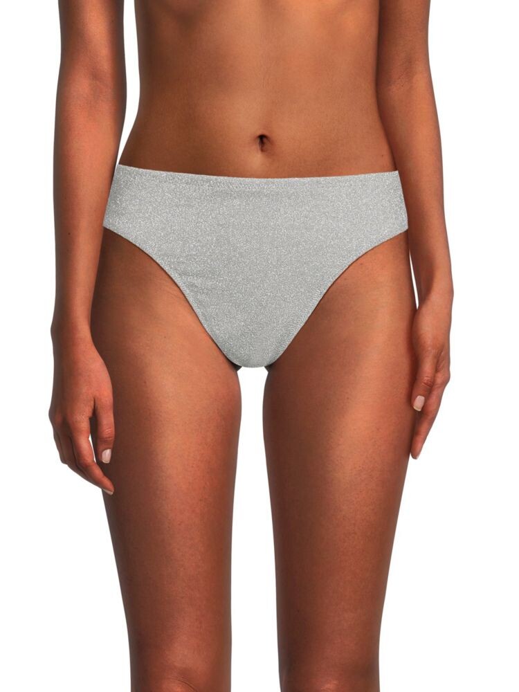 Плавки бикини с блестками и эффектом металлик Good American, серый
Плавки бикини с блестками и эффектом металлик Good American, серый