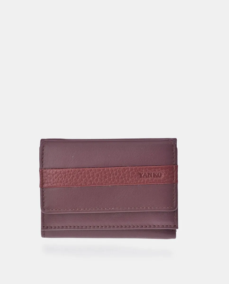 Мужской кошелек для карточек YANKO из черной кожи, бордовый
Мужской кошелек для карточек YANKO из черной кожи, бордовый