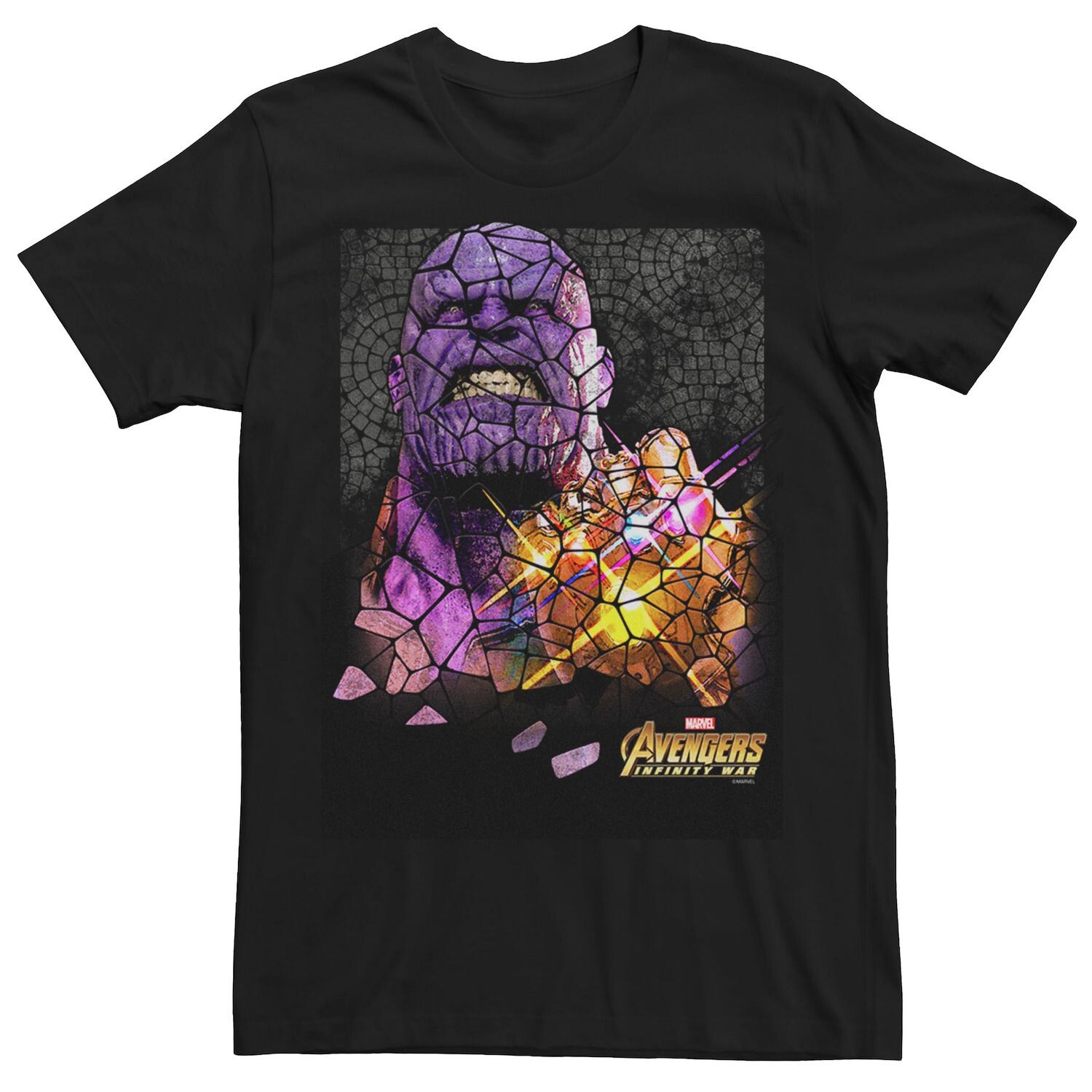 Мужская футболка с витражным рисунком Marvel Infinity War Thanos 
Мужская футболка с витражным рисунком Marvel Infinity War Thanos