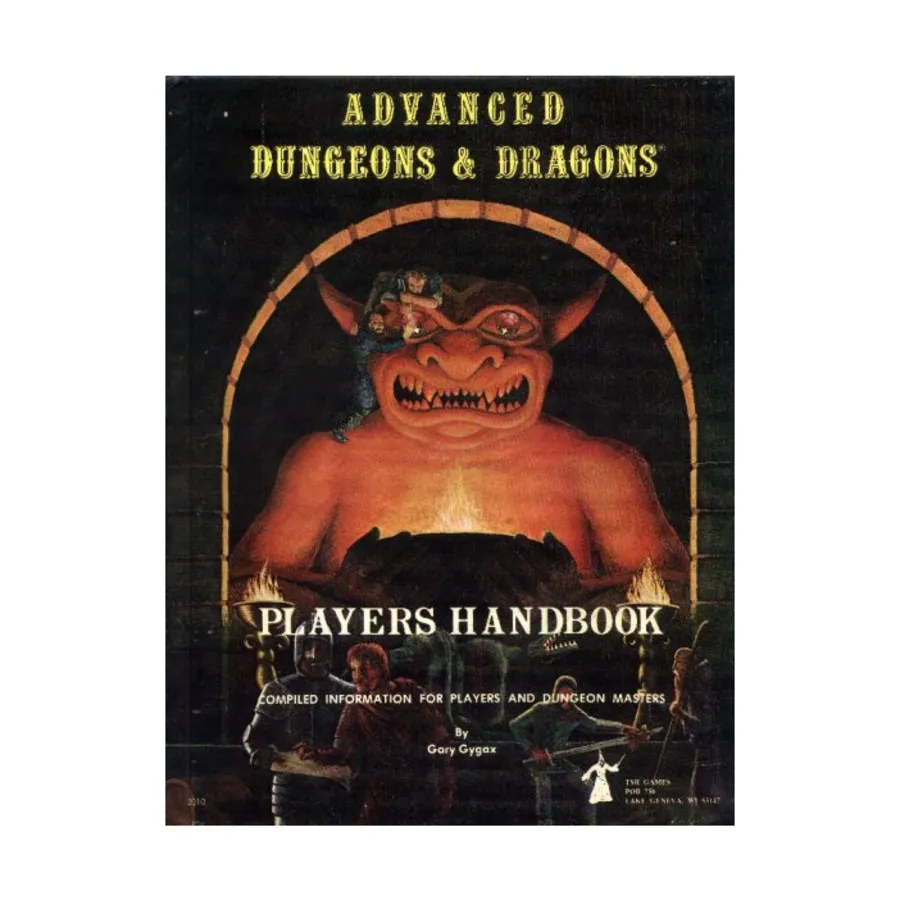 Player's Handbook (1st Cover, Idol Cover, 1st Printing w/Yellow Fly Leaf), Advanced Dungeons & Dragons (1st Edition) - Core Books, Box Sets & Miscellaneous, твердый переплет
Player's Handbook (1st Cover, Idol Cover, 1st Printing w/Yellow Fly Leaf), Advanced Dungeons & Dragons (1st Edition) - Core Books, Box Sets & Miscellaneous, твердый переплет