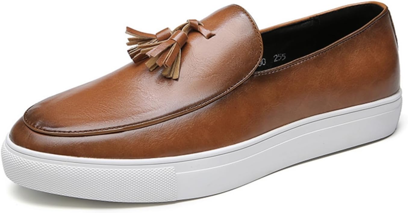 Мужские классические кожаные лоферы с кисточками, слипоны, низкий верх, округлый носок, удобные, легкие, повседневные, нескользящие, для офиса, работы, прогулок, вождения, путешествий, выходных. Лоферы слеперы Yrzhgdl, коричневый
Мужские классические кожаные лоферы с кисточками, слипоны, низкий верх, округлый носок, удобные, легкие, повседневные, нескользящие, для офиса, работы, прогулок, вождения, путешествий, выходных. Лоферы слеперы Yrzhgdl, коричневый