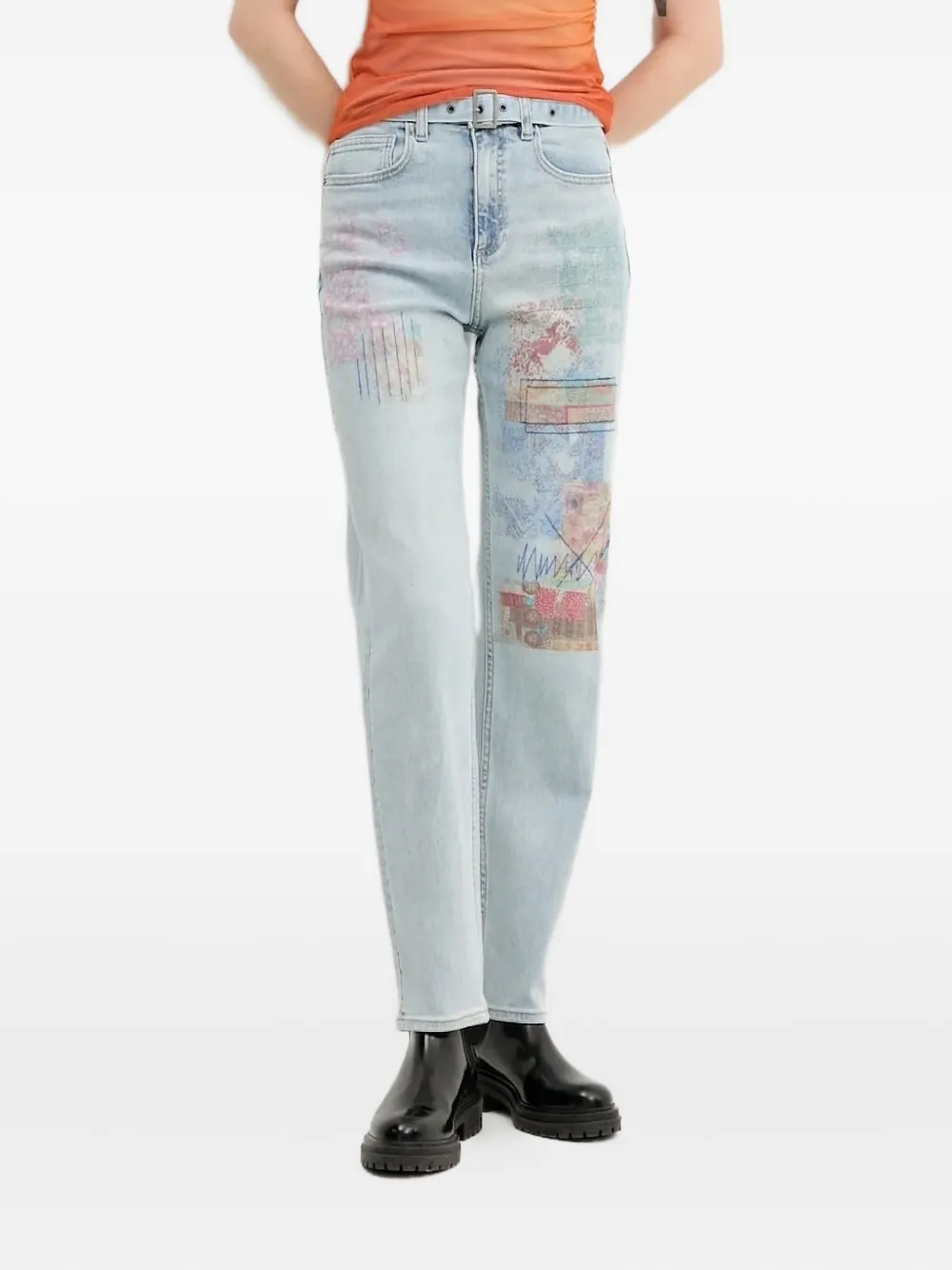 Джинсы с графическим принтом Desigual, синий
Джинсы с графическим принтом Desigual, синий