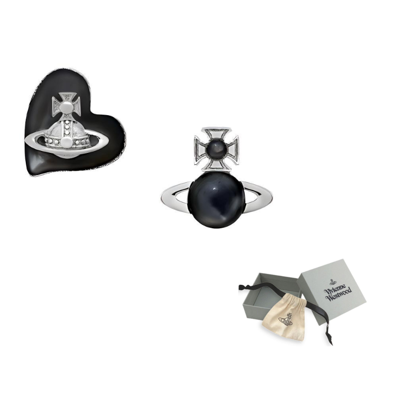 Vivienne Westwood Серьги Heart Saturn асимметричные для женщин Black/Silver
Vivienne Westwood Серьги Heart Saturn асимметричные для женщин Black/Silver