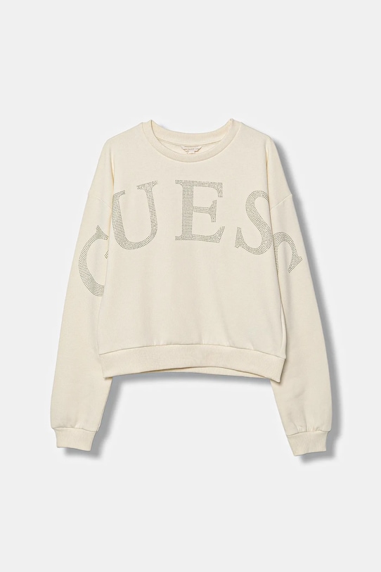 Хлопковая толстовка Guess, бежевый
Хлопковая толстовка Guess, бежевый