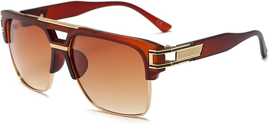 Квадратные солнцезащитные очки Dollger для мужчин, классические большие солнцезащитные очки в стиле ретро, полуободковая оправа из золотистого сплава, защита от УФ-излучения UV400, Brown Frame/Brown Gradient Lens
Квадратные солнцезащитные очки Dollger для мужчин, классические большие солнцезащитные очки в стиле ретро, полуободковая оправа из золотистого сплава, защита от УФ-излучения UV400, Brown Frame/Brown Gradient Lens