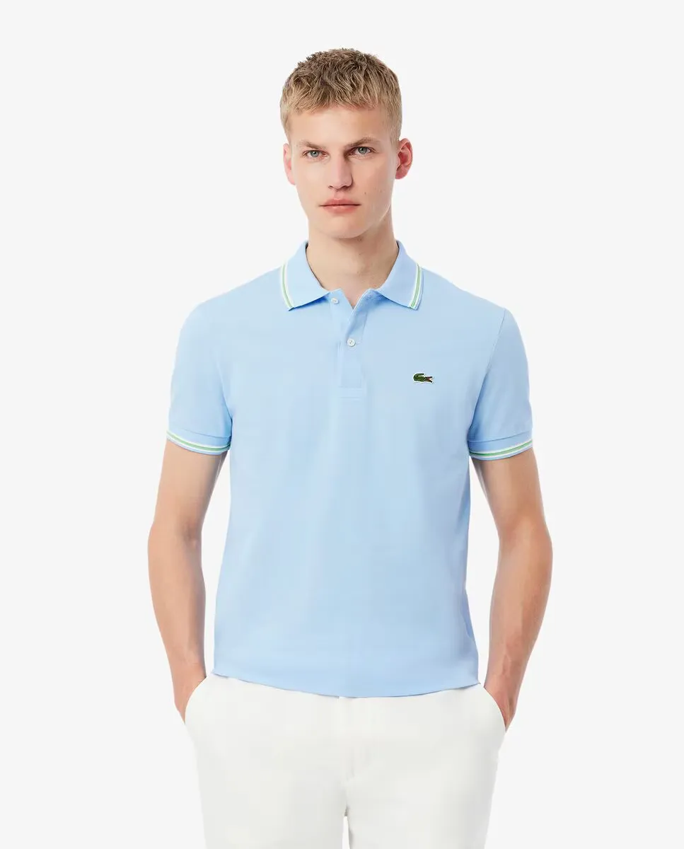 Мужская рубашка-поло прямого кроя с декоративной окантовкой и короткими рукавами Lacoste, синий
Мужская рубашка-поло прямого кроя с декоративной окантовкой и короткими рукавами Lacoste, синий