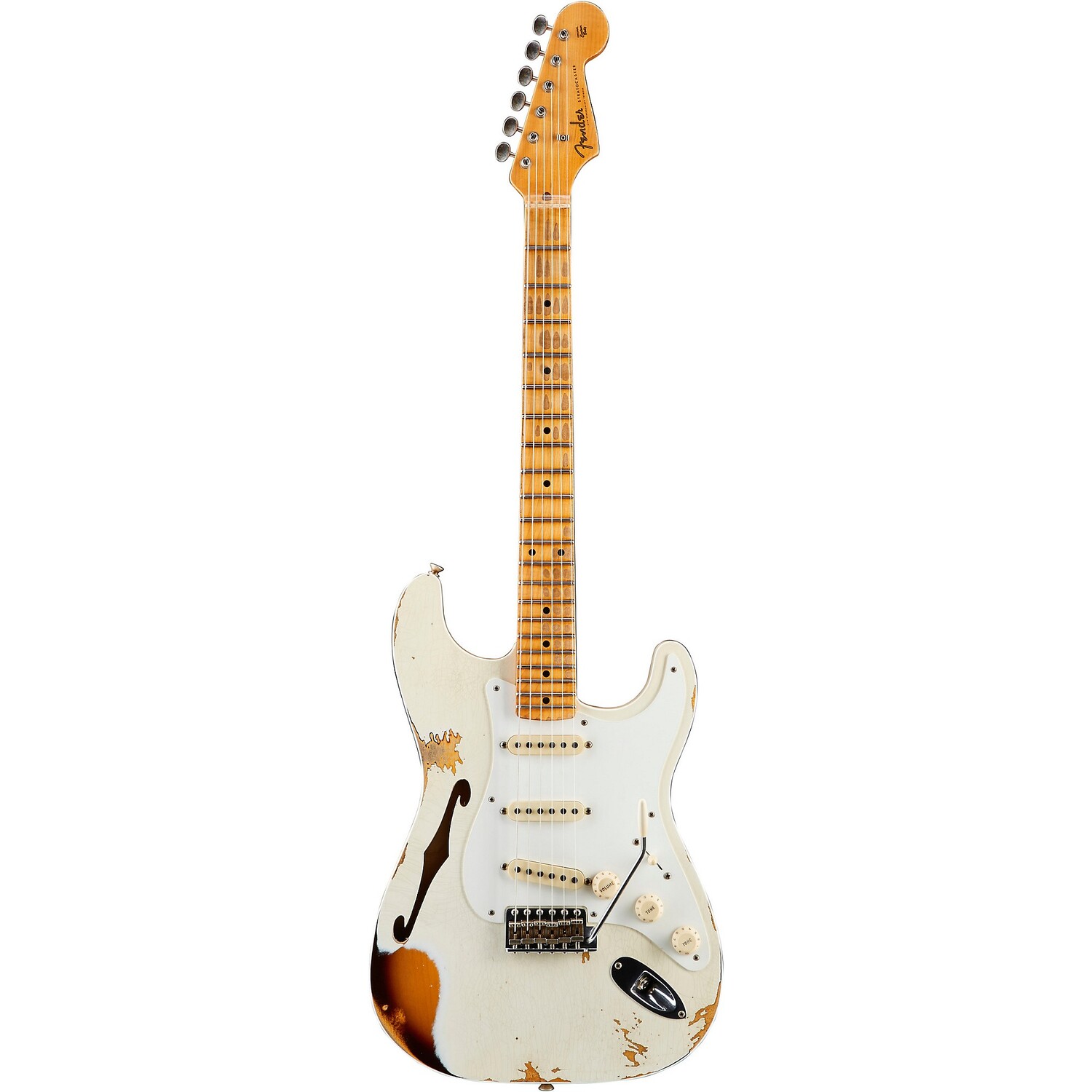 Электрогитара Fender Custom Shop 1956 Heavy Relic Thinline Stratocaster, состаренная, олимпийская, белая, шоколадная, 2-тоновая, Sunburst
Электрогитара Fender Custom Shop 1956 Heavy Relic Thinline Stratocaster, состаренная, олимпийская, белая, шоколадная, 2-тоновая, Sunburst