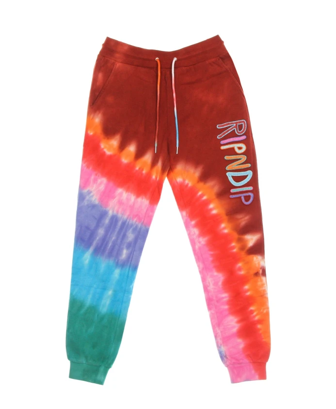 Вышитые спортивные штаны с эффектом тай-дай, красные. Ripndip, мультиколор
Вышитые спортивные штаны с эффектом тай-дай, красные. Ripndip, мультиколор