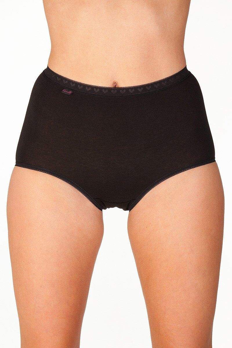 Три пары хлопковых трусов макси Camille, черный
Три пары хлопковых трусов макси Camille, черный