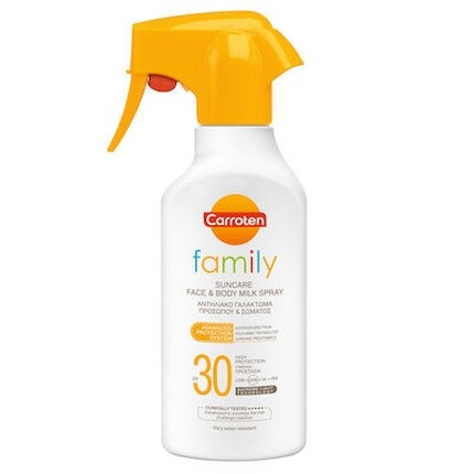 Солнцезащитный спрей Family Trigger Spf 30 270 мл Carroten
Солнцезащитный спрей Family Trigger Spf 30 270 мл Carroten