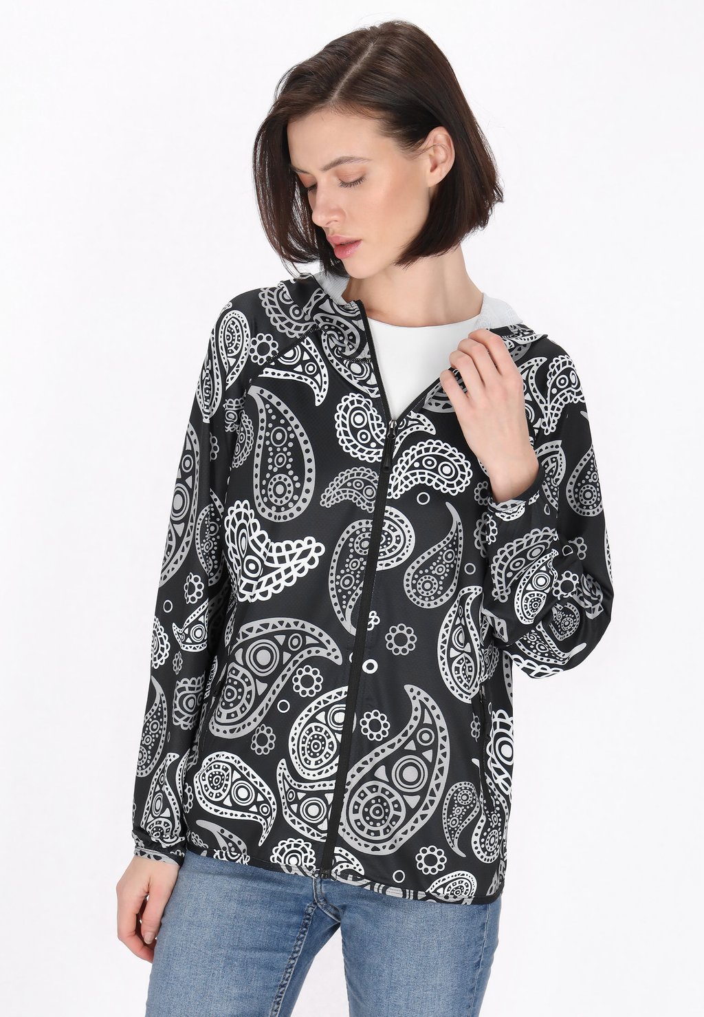 Летняя куртка usha, черный 
Летняя куртка usha, черный