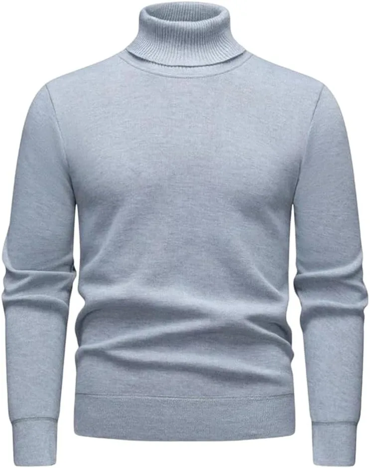 Мужской свитер с воротником-гольф slim fit
Мужской свитер с воротником-гольф slim fit