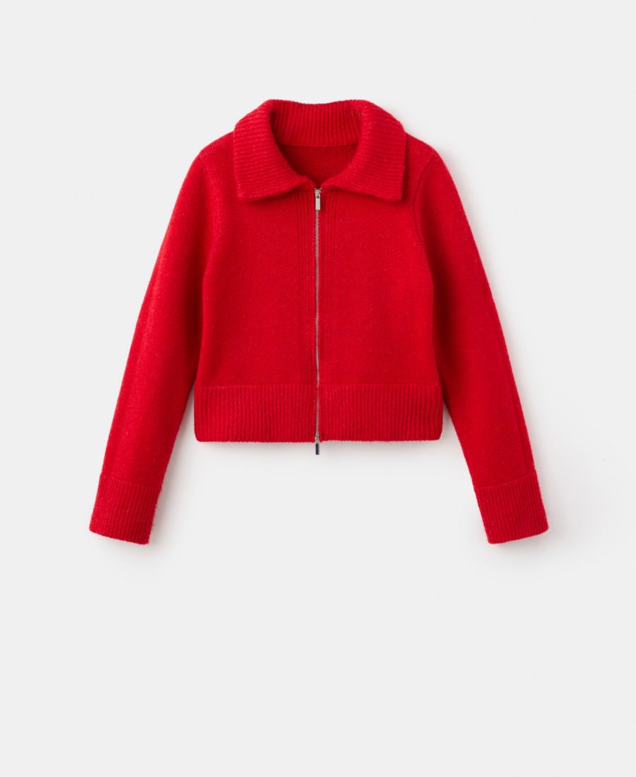 Женский кардиган с воротником-стойкой MANGO, Red
Женский кардиган с воротником-стойкой MANGO, Red