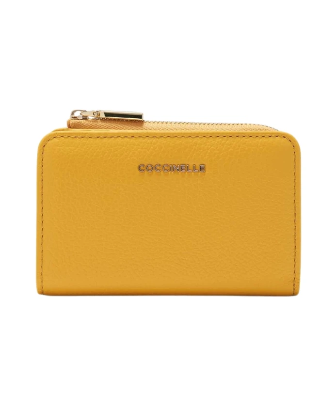 Металлический мягкий мини-кошелек Coccinelle, желтый
Металлический мягкий мини-кошелек Coccinelle, желтый