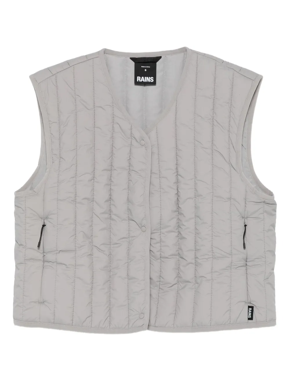 Стеганый жилет на пуговицах Rains, серый
Стеганый жилет на пуговицах Rains, серый