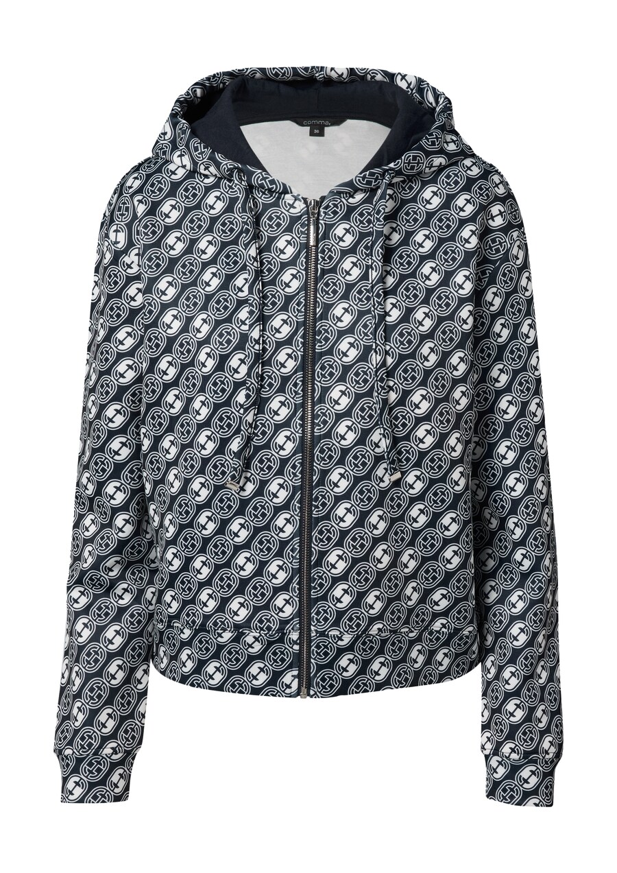 Толстовка с капюшоном на молнии COMMA, ночной синий
Толстовка с капюшоном на молнии COMMA, ночной синий