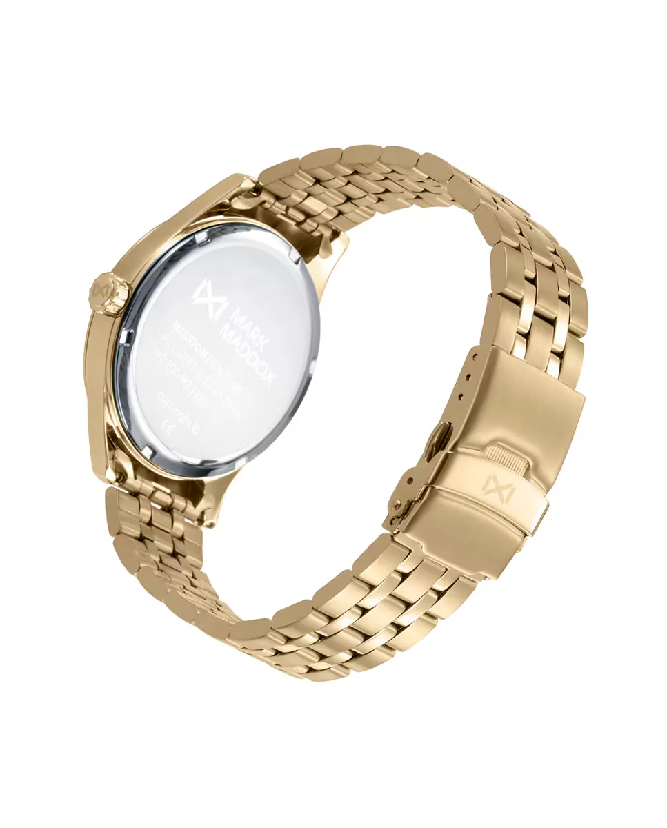 Мужские часы Mission с корпусом и браслетом из стали Ip золотого цвета Mark Maddox, золотой 
Мужские часы Mission с корпусом и браслетом из стали Ip золотого цвета Mark Maddox, золотой