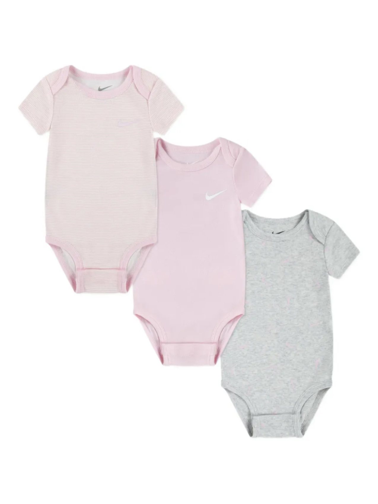 Детский хлопковый комбинезон Nike Kids с короткими рукавами (упаковка из трех шт.), розовый
Детский хлопковый комбинезон Nike Kids с короткими рукавами (упаковка из трех шт.), розовый