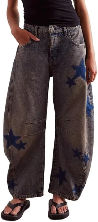 Argeousgor женские бочкообразные джинсы с принтом, мешковатые, широкие, укороченные
Argeousgor женские бочкообразные джинсы с принтом, мешковатые, широкие, укороченные