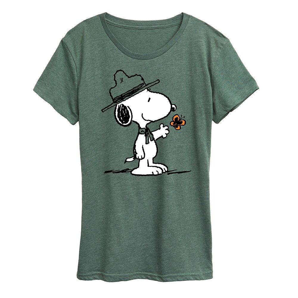 Женская футболка с рисунком Peanuts Ranger Snoopy Butterfly Licensed Character, цвет Heather Green
Женская футболка с рисунком Peanuts Ranger Snoopy Butterfly Licensed Character, цвет Heather Green