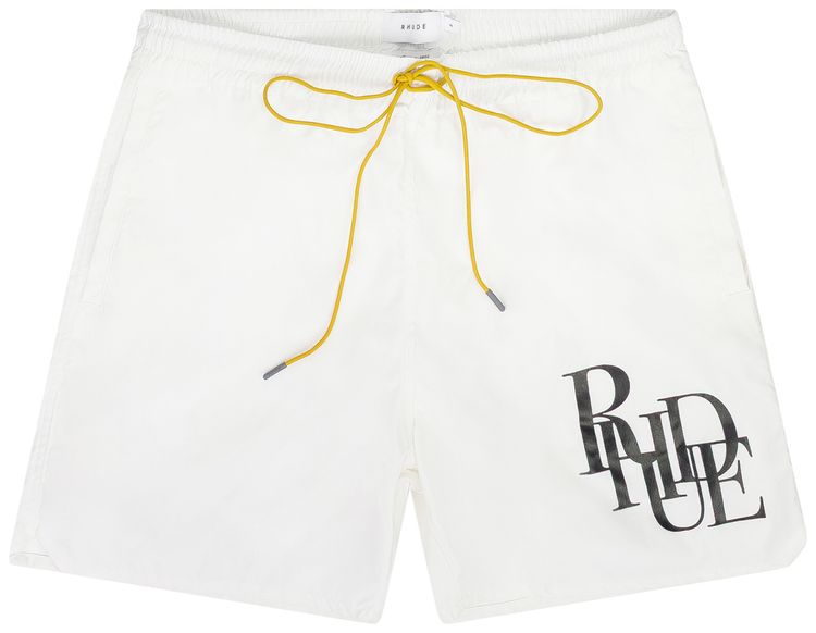 Плавки Rhude с логотипом, белые
Плавки Rhude с логотипом, белые