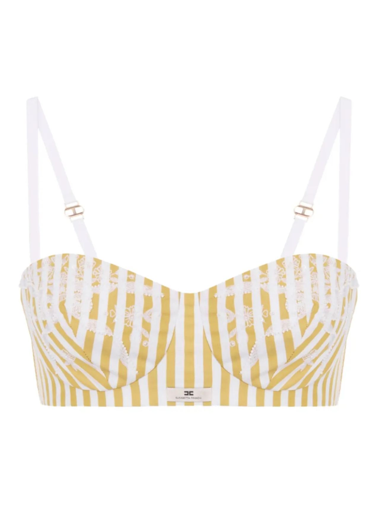 Elisabetta Franchi бюстгальтер в полоску, белый
Elisabetta Franchi бюстгальтер в полоску, белый