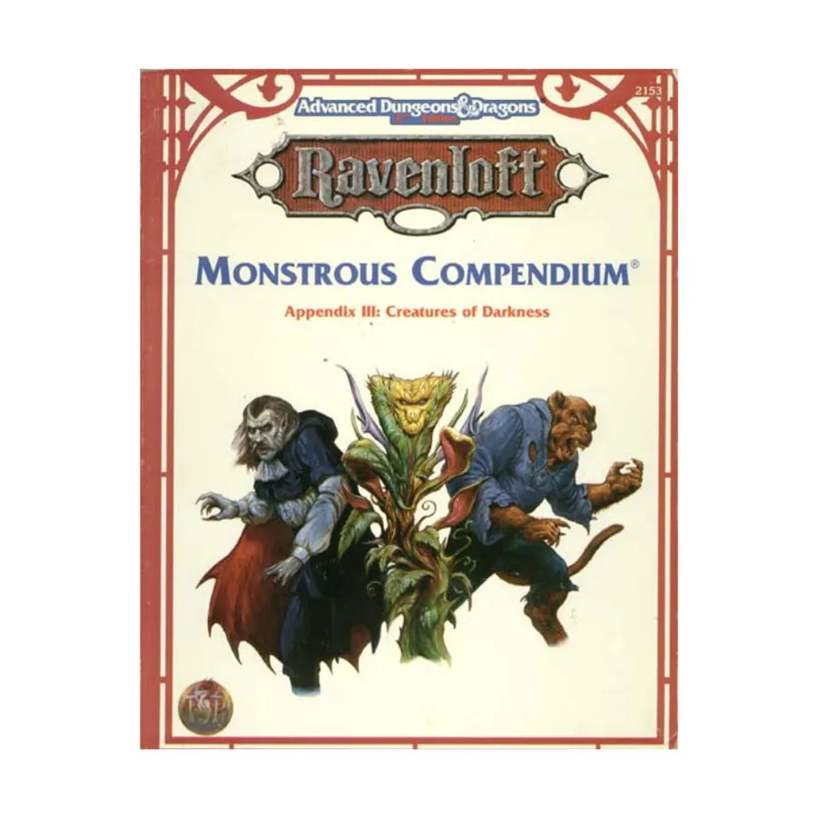 Monstrous Compendium Ravenloft Appendix #3 - Creatures of Darkness, Ravenloft (TSR), мягкая обложка 
Monstrous Compendium Ravenloft Appendix #3 - Creatures of Darkness, Ravenloft (TSR), мягкая обложка