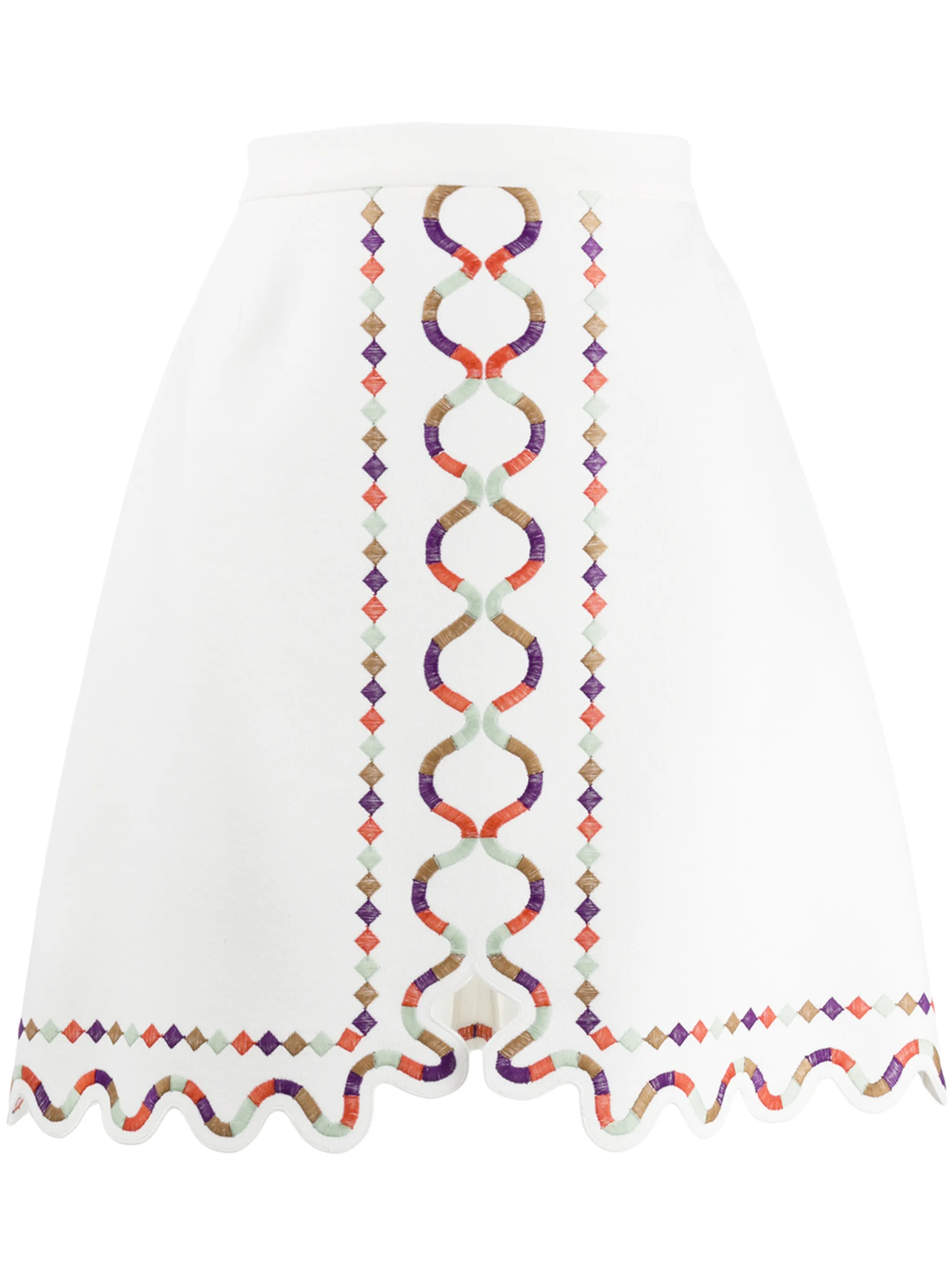 Юбка А-силуэта с прорезями Giambattista Valli, белый
Юбка А-силуэта с прорезями Giambattista Valli, белый