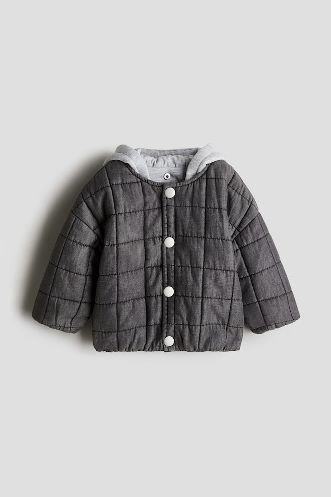 Стеганая джинсовая куртка H&M, серый
Стеганая джинсовая куртка H&M, серый